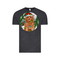 Vintage Black Toy Poodle And Farm Vintage Tee - RanaPortraitStore