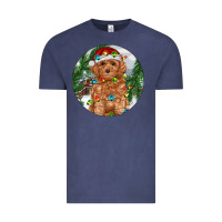 Vintage Denim Toy Poodle And Farm Vintage Tee - RanaPortraitStore