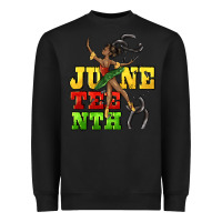 Black juneteenth Heavyweight Sweatshirt - CowGirlArtShop