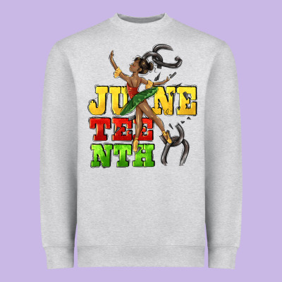 Juneteenth Heavyweight Sweatshirt Designed By Cowgirlartshop