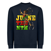 Navy juneteenth Heavyweight Sweatshirt - CowGirlArtShop