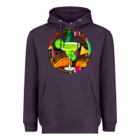 Plum hispanic heritage month round earrings 2 Heavyweight Hoodie - BundleAndBundleShop