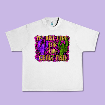 Mardi Gras I'm Just Here For The Craw Fish With Lobster Urban Heavy Tee Designed By Ranaportraitstore