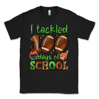 Black i tackled 100 days of school Classic Tee - Artiststas