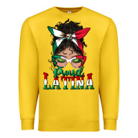 Lemon proud latina messy bun mama Premium Sweatshirt - BundleAndBundleShop