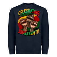 Navy im celebrating juneteenth  (1) Heavyweight Sweatshirt - CowGirlArtShop