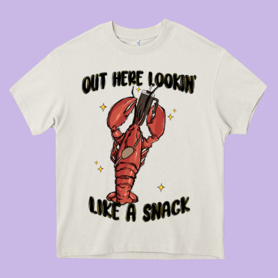 Out Here Lookin Like A Snack Boujee Heavy Core Tee Designed By Maliassmallbusiness
