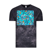 Cloud Black humpback whale Vintage Tee - BarkalooDesign