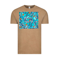 Vintage Coffee humpback whale Vintage Tee - BarkalooDesign