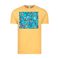 Vintage Mustard humpback whale Vintage Tee - BarkalooDesign
