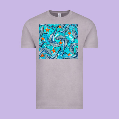 Humpback Whale Vintage Tee Designed By Barkaloodesign
