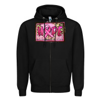 Black Hope Breast Cancer Zipper Hoodie - FaDigitalArtStudio