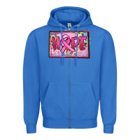 True Royal Hope Breast Cancer Zipper Hoodie - FaDigitalArtStudio