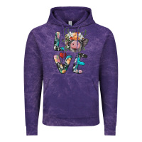 Cloud Purple pig love Vintage Hoodie - BarkalooDesign