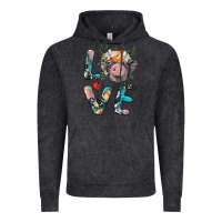 Vintage Black pig love Vintage Hoodie - BarkalooDesign