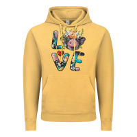 Vintage Mustard pig love Vintage Hoodie - BarkalooDesign