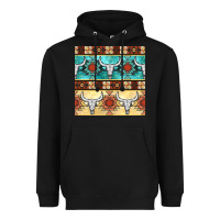 Black native american aztec seamless pattern 3 Heavyweight Hoodie - BundleAndBundleShop