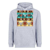 Heather Grey native american aztec seamless pattern 3 Heavyweight Hoodie - BundleAndBundleShop