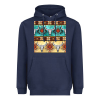 Navy native american aztec seamless pattern 3 Heavyweight Hoodie - BundleAndBundleShop