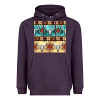 Plum native american aztec seamless pattern 3 Heavyweight Hoodie - BundleAndBundleShop