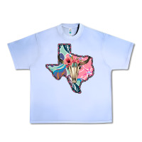 Grape Ice Texas Boho Bull Skull Urban Heavy Tee - Bettercallsaul