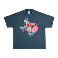 Midnight Navy Texas Boho Bull Skull Urban Heavy Tee - Bettercallsaul