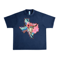 Navy Texas Boho Bull Skull Urban Heavy Tee - Bettercallsaul