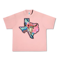Salmon Texas Boho Bull Skull Urban Heavy Tee - Bettercallsaul