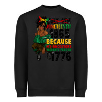 Black juneteenth 1865 because my ancestors Heavyweight Sweatshirt - CowGirlArtShop