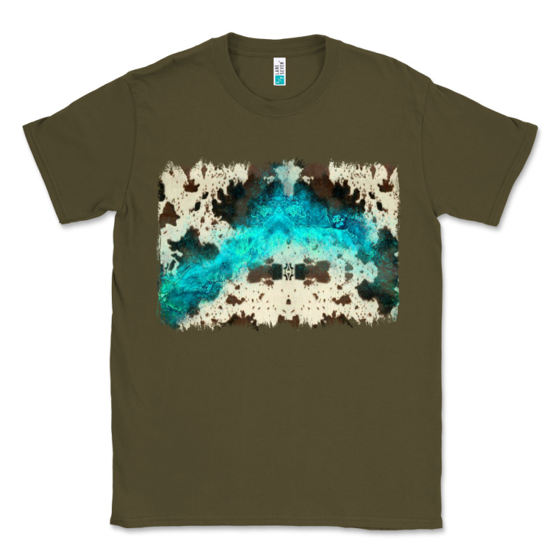 Turquoise, Cowhide Backgraund Classic Tee by JahusDesignShop | Teevron