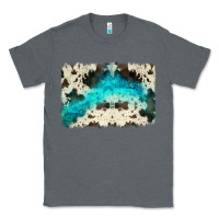 Charcoal Heather turquoise, cowhide backgraund Classic Tee - JahusDesignShop