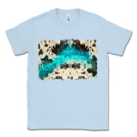 Dusty Blue turquoise, cowhide backgraund Classic Tee - JahusDesignShop