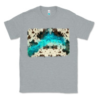 Heather Grey turquoise, cowhide backgraund Classic Tee - JahusDesignShop