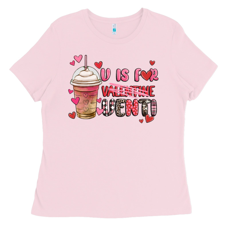 V Is For Valentine Venti Coffee Cup Ladies Tee by MaliasSmallBusiness | Teevron