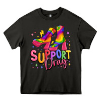 Asphalt support drag pride Heavy Core Tee - MaliasSmallBusiness