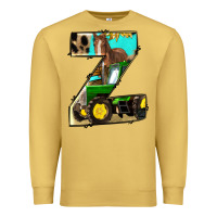 Antique Gold farm life alphabet lowercase letters z Premium Sweatshirt - BundleAndBundleShop