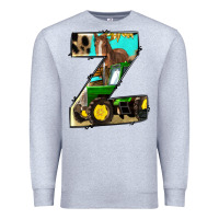 Heather Grey farm life alphabet lowercase letters z Premium Sweatshirt - BundleAndBundleShop