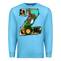 Ocean Blue farm life alphabet lowercase letters z Premium Sweatshirt - BundleAndBundleShop
