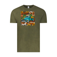 Vintage Olive country roads take me home truck coaster Vintage Tee - Jasminsmagicworld