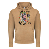 Vintage Camel just a girl who loves pigs floral wreath Vintage Hoodie - BarkalooDesign