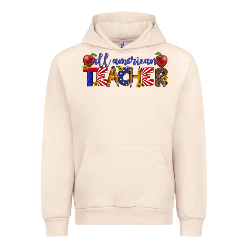 All American Teacher Urban Hoodie by Artiststas | Teevron