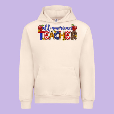 All American Teacher Urban Hoodie Designed By Artiststas