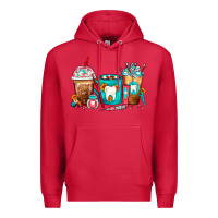 Cardinal Dentist Coffee Cups Premium Hoodie - FaDigitalArtStudio