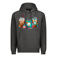 Charcoal Heather Dentist Coffee Cups Premium Hoodie - FaDigitalArtStudio