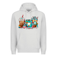 Dove Grey Dentist Coffee Cups Premium Hoodie - FaDigitalArtStudio