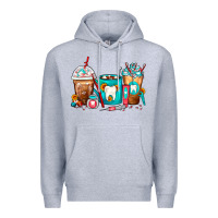 Heather Grey Dentist Coffee Cups Premium Hoodie - FaDigitalArtStudio