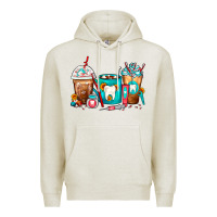 Oatmeal Heather Dentist Coffee Cups Premium Hoodie - FaDigitalArtStudio