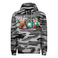 Slate Camo Dentist Coffee Cups Premium Hoodie - FaDigitalArtStudio