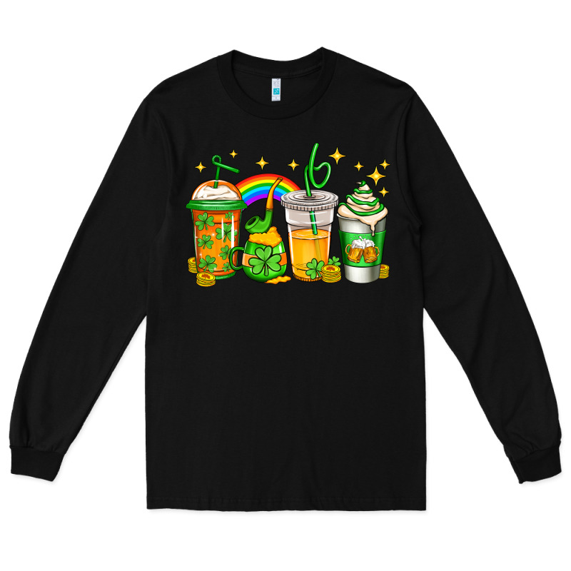 St Patricks Day Coffee Long Sleeve Tee by Jasminsmagicworld | Teevron