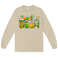Mushroom st patricks day coffee Long Sleeve Tee - Jasminsmagicworld